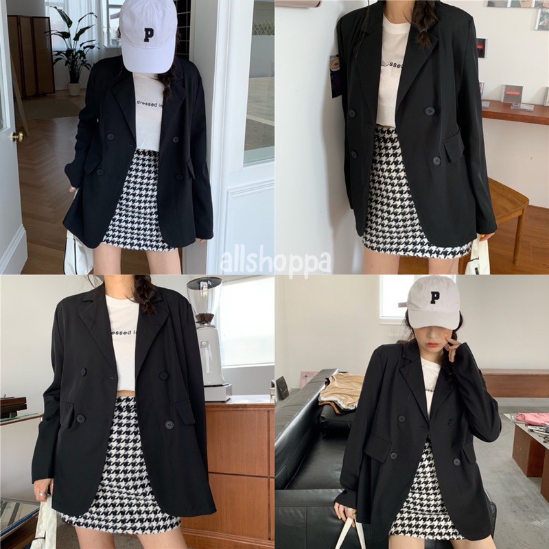 allshoppa-ส่งทันที-9สี-ร้านนี้กระเป๋าจริง-blazer-เบลเซอร์-เสื้อสูทแขนยาว-เสื้อสูทผู้หญิงสีพาสเทล-สไตล์เกาหลี