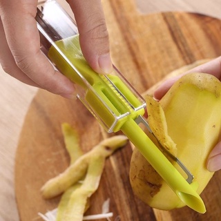 ที่ขูดผักผลไม้ มีดปอกอเนกประสงค์ แบบ 3 in 1 มีดทำครัว อุปกรณ์ในครัว