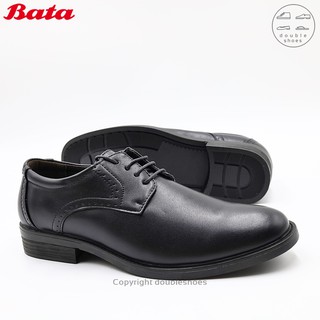 สินค้า Bata (บาจา) รองเท้าหนังผูกเชือก คัทชูชาย คัทชูทำงาน เย็บพื้น ทรง oxford สีดำ ไซส์ 39-45 (6-11) (รหัส 821-6112)