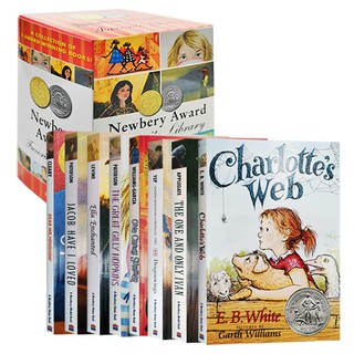 นวนิยายรางวัลนิวเบอรีทั้ง 8 ฉบับภาษาอังกฤษชนิดบรรจุกล่อง纽伯瑞奖小说全8册盒装英文原版Newbury Award Novels All 8 Boxed English Original
