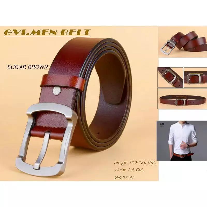 เข็มขัด-เข็มขัดหนังผู้ชาย-gvi-belt-for-men-หัวเหล็กอัลลอยด์-ไม่เป็นสนิม-มีของพร้อมส่ง