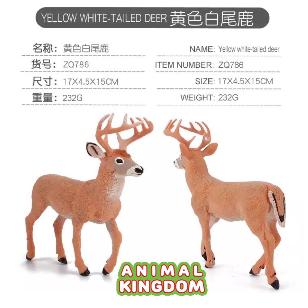 animal-kingdom-โมเดลสัตว์-กวาง-ทอง-ขนาด-16-00-cm-จากหาดใหญ่