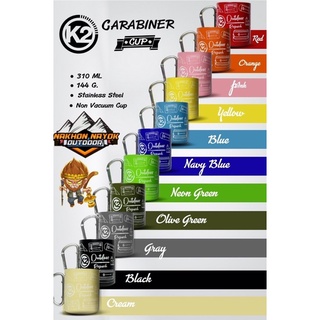 สินค้า K2 carabiner cup แก้วCamping แนว minimal