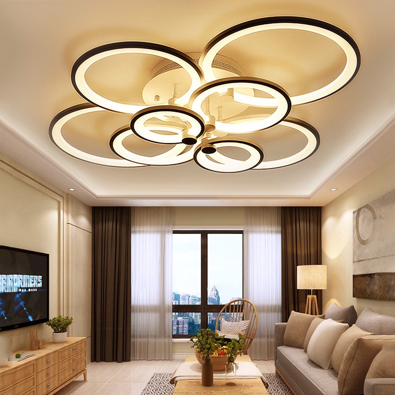 nordic-simple-living-room-led-center-light-โคมไฟเพดานห้องนอนพร้อมรีโมทคอนโทรล