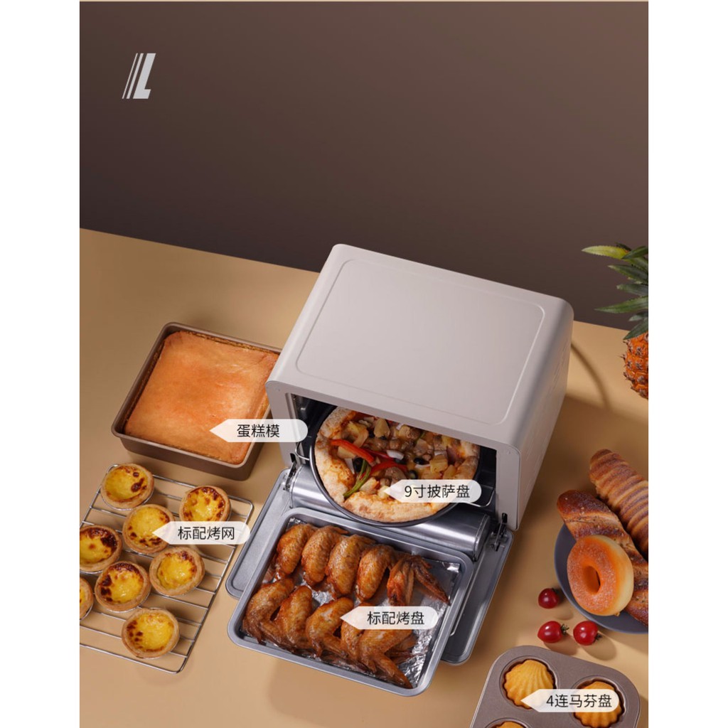 เตาอบไฟฟ้า-aca-12l-mini-oven-home-baking-japanese-retro-multifunctional-automatic-mini-oven