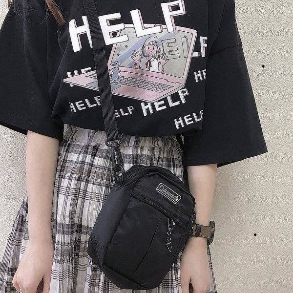 อินฮาราจูกุ-bf-เกาหลีคลาสสิกการ์ตูนพิมพ์หลวมและแขนสั้นเสื้อยืดนักเรียนหญิงสาวญี่ปุ่นยอดนิยมแฟชั่น
