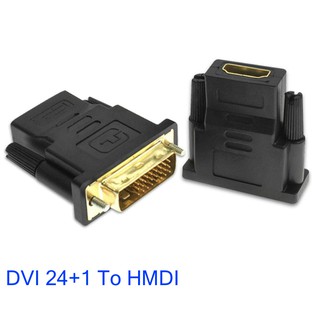 24K Gold Plated Plug ชายหญิง DVI Converter 1080P สำหรับ HDTV โปรเจคเตอร์ Monitor DVI 24 + 1 to HDMI อะแดปเตอร์สาย
