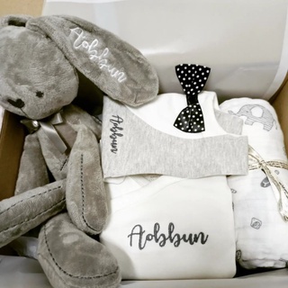 ราคาเซ็ต Baby Boy บอดี้สูท h&m ฟรีปักชื่อ+ห่อของขวัญ เซ็ตเยี่ยมคลอด ของขวัญเด็กแรกเกิด