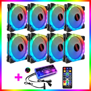 ชุดพัดลม ระบายความร้อน เคส RGB COOLMOON ARK II x8+สายไฟ สินค้าใหม่ ราคาสุดคุ้ม พร้อมส่ง ส่งเร็ว ประกันไทย CPU2DAY