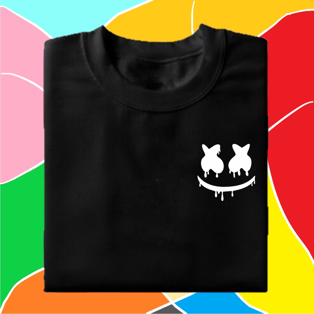 เสื้อยืดชาย-แร็ปเปอร์-marshmello-น้ําตาออกแบบแฟชั่นเสื้อผ้าเสื้อยืดผ้าฝ้าย-4-ขนาด-s-m-l-xl