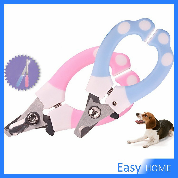 ภาพหน้าปกสินค้ากรรไกรตัดเล็บ+ตะใบปัดเล็บสัตว์เลี้ยง กรรไกรตัดเล็บสุนัขและแมว ตัดเล็บหมา Pet scissors จากร้าน easyhomecenter บน Shopee