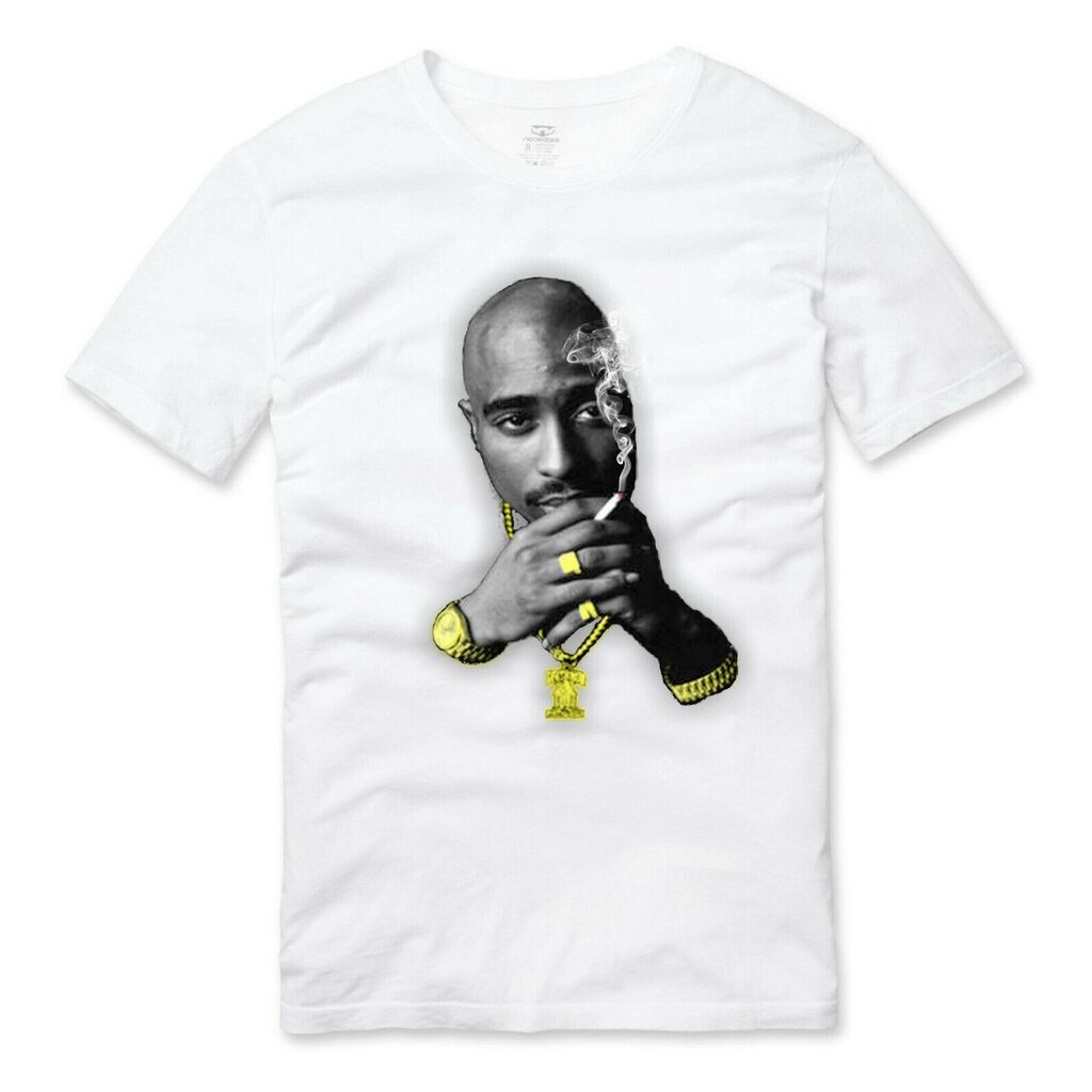 เสือยืดผู้ชาย-เสื้อยืดอินเทรนด์ปี-2022-tupac-shakur-legend-เสื้อยืดผู้ชายฮิปฮอปสีขาว