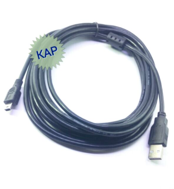 ภาพสินค้าUSB 2.0 to Mini USB 5Pin Cable (1.8,3M,5M,10M) เสียบกล้องได้ จากร้าน kapaccess บน Shopee ภาพที่ 1