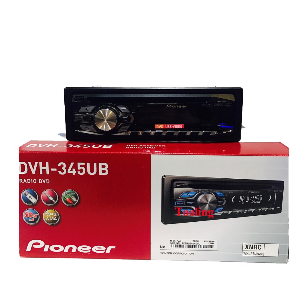 เครื่องเสียงติดรถยนต์-pioneer-รุ่น-dvh-345ub-car-av-4-channel-dvd-cd-vcd-usb-mp3-wma-aac