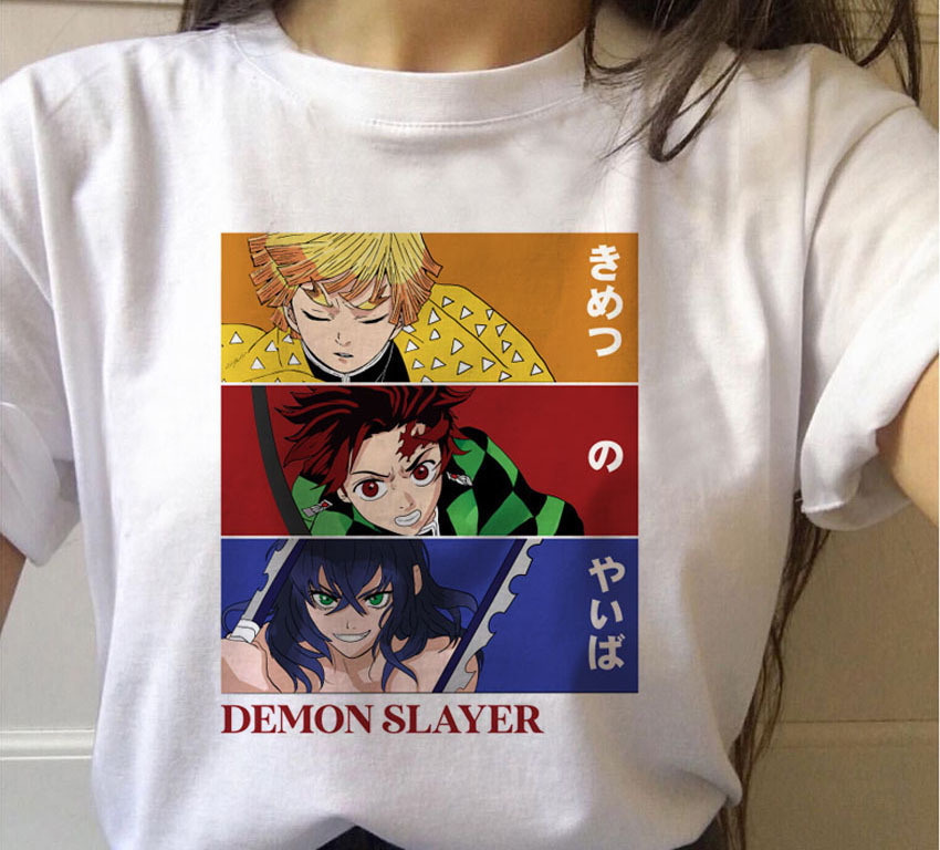 tee-slayer-เสื้อยืดคอสเพลย์แขนสั้นด้านบน-kimetsu-ไม่มี-yaiba-อะนิเมะสบาย-ๆ-tshirt-คอกลม-unisex-st