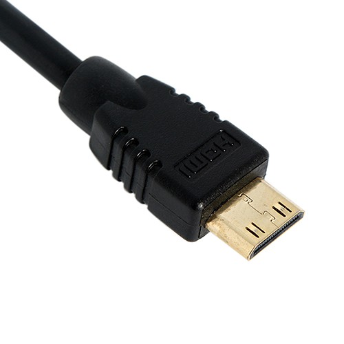 ภาพหน้าปกสินค้าหัวแปลงสายเคเบิ้ล Mini HDMI Male to HDMI Female Cord 1080P จากร้าน greenwood.th บน Shopee
