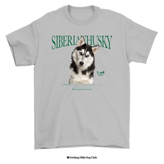 เสื้อยืดลาย SIBERIAN HUSKY (ไซบีเรียน อัสกี)02 Classic Cotton Unisex by 【Nothing Hills】 ใหม่