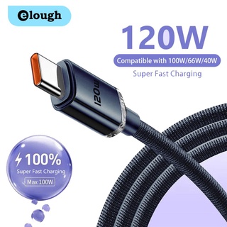 Elough สายชาร์จ USB Type C 120W ชาร์จเร็ว