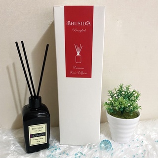 ก้านไม้หอมปรับอากาศ premium ภูษิดา BHUSIDA reed diffuser 100 Ml. มี 12 กลิ่น ฟรีก้านไม้หอม 5 ก้าน