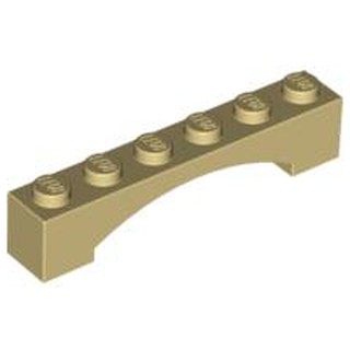 Lego part (ชิ้นส่วนเลโก้) No.92950 Arch 1 x 6 Raised Arch