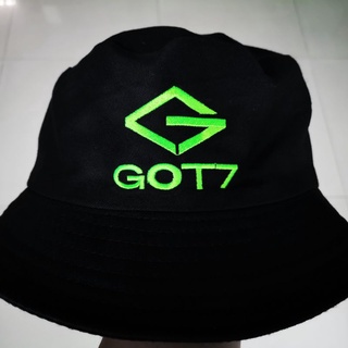 [พร้อมส่ง]​หมวกปักสีเขียวสะท้อน NEW LOGO GOT7 HOME COMING