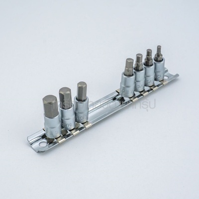 FORCE (ฟอร์ซ) 2073S ชุดบ๊อกซ์เดือย1/4" 6PT/ นิ้ว 7ชิ้น (F131-2073S ...