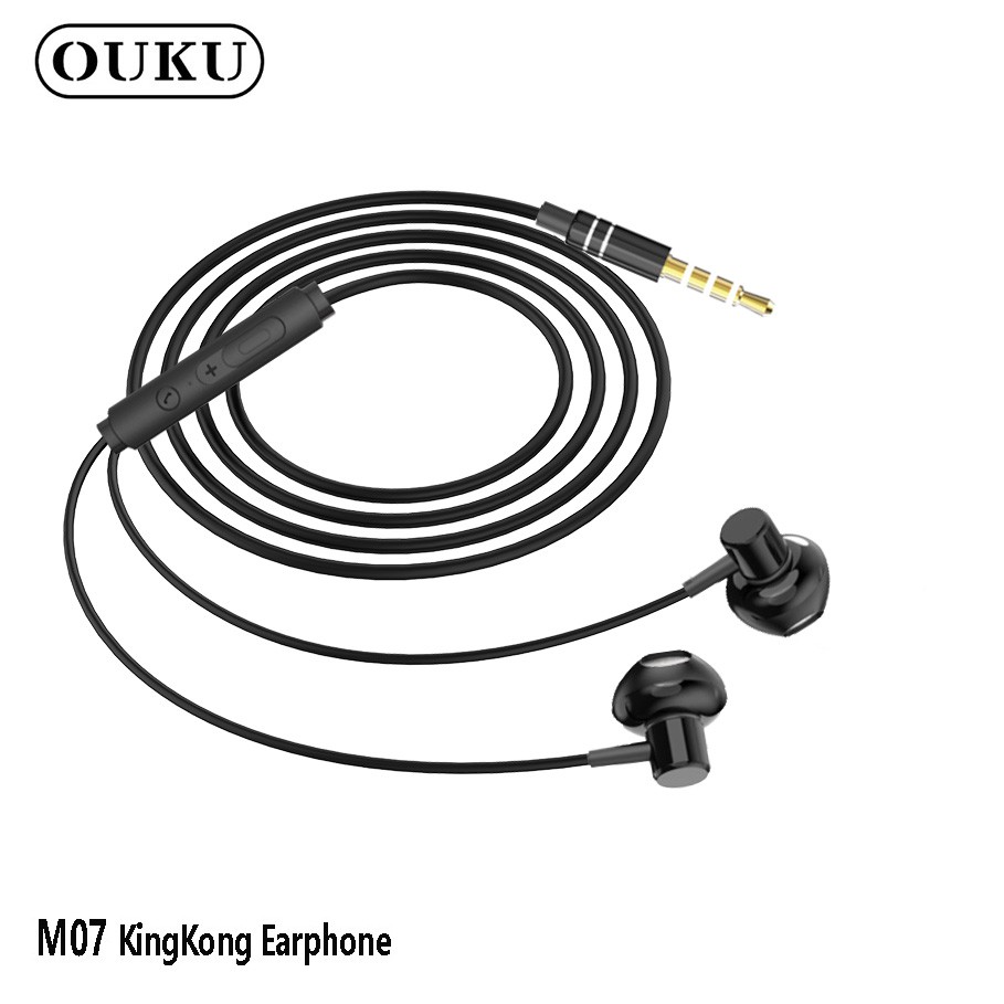 ภาพสินค้าOUKU M07 หูฟัง 3.5 รุ่นใหม่เสียงดี รูปทรงEarPhonecแบบมีสาย ดีไซน์ทันสมัย พร้อมส่ง จากร้าน oukuofficialstore บน Shopee ภาพที่ 4