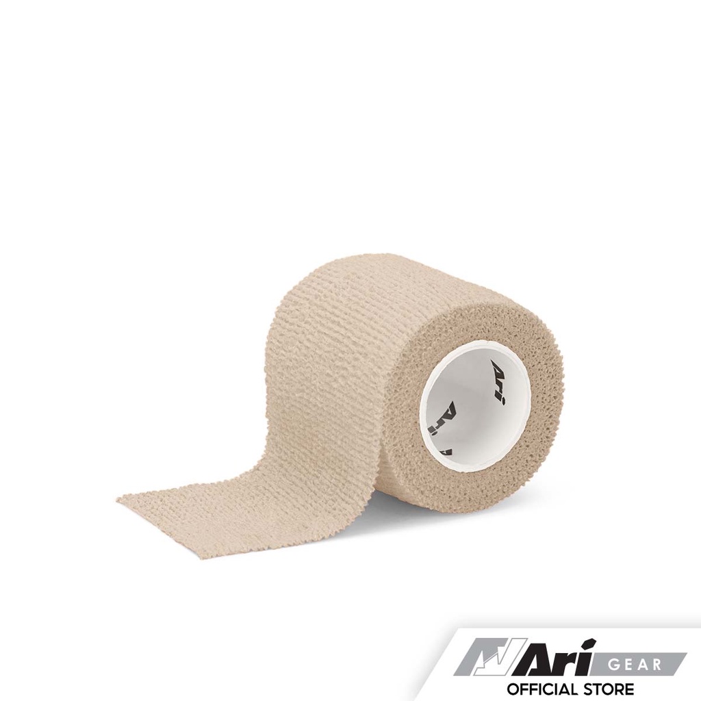 ari-cohesive-sports-tape-skin-เทปผ้าล็อค-อาริ-2-นิ้ว-สีครีม