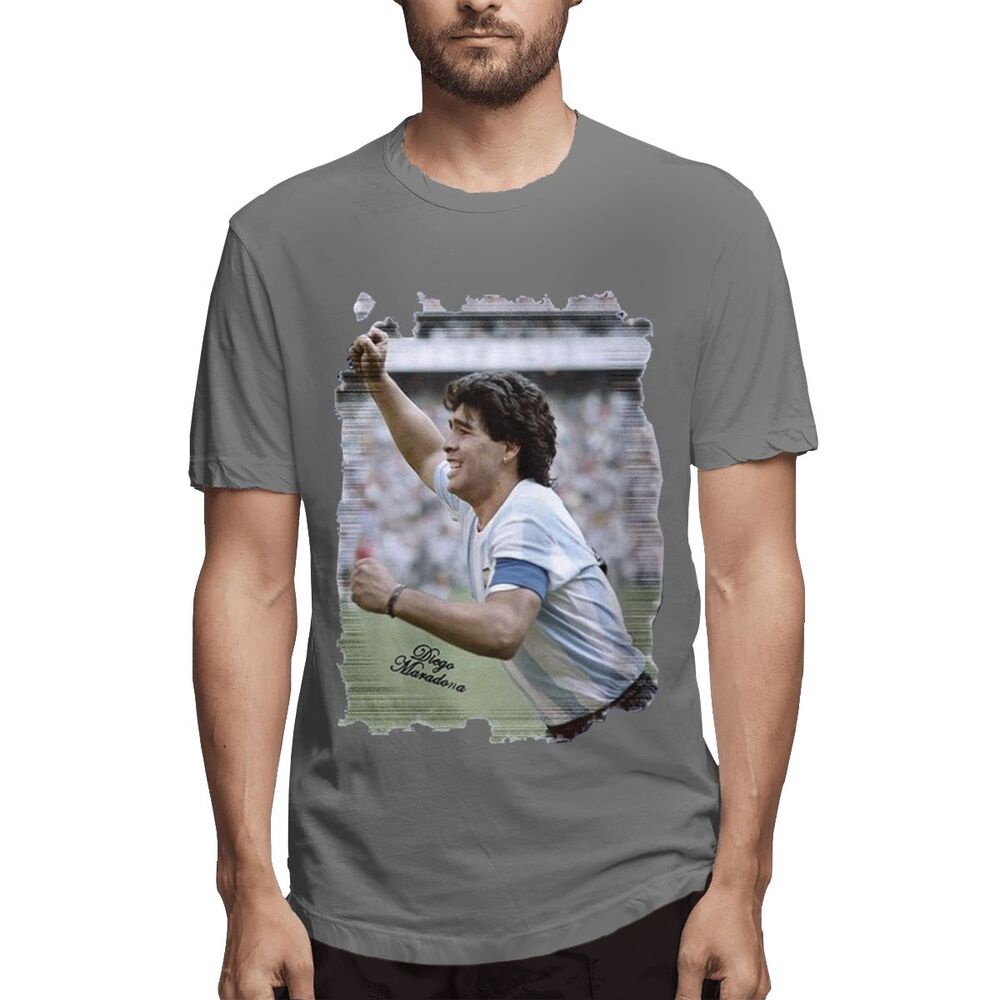 เสื้อยืด-พิมพ์ลายกราฟฟิค-diego-maradona-สีขาว-สําหรับผู้ชาย