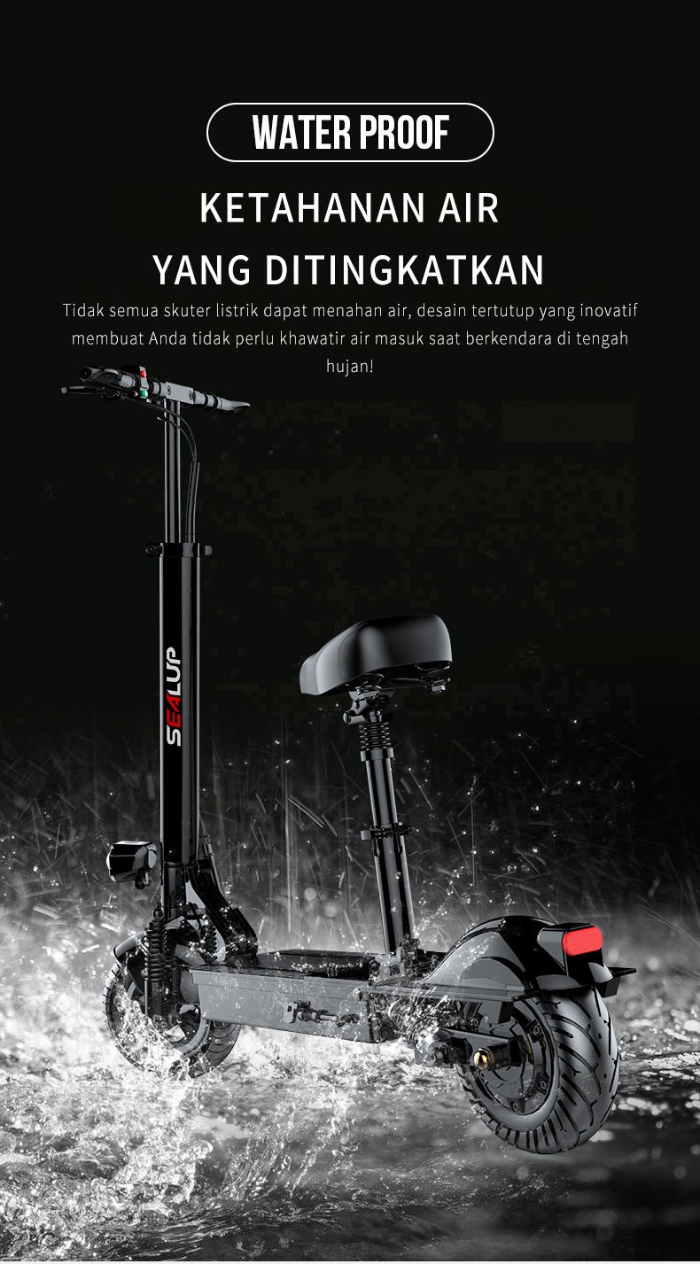 SEALUP Q9 36v 8.8 ah รถไฟฟ้า สกุตเตอร์ไฟฟ้า สกูตเตอร์ไฟฟ้า ผู้ใหญ่พับได้มินิ สกู๊ดเตอร์ไฟฟ้า กันน้ำ