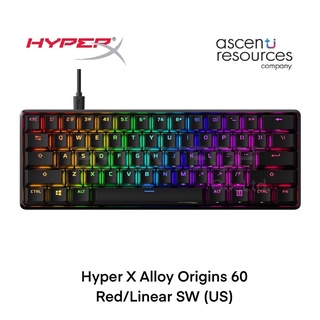 KEYBOARD (คีย์บอร์ด) HyperX Alloy Origins 60 Red/Linear SW (US) ของใหม่ประกัน 2ปี