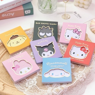 Sanrio กระดาษโน้ตน่ารัก Cinnamoroll บันทึก kuromi กระดาษโน้ต PurinMy Melody กระดาษโน้ต LittleTwinStars ของขวัญเครื่องเขียน