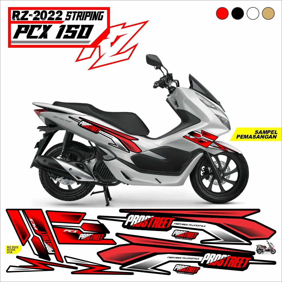 Honda pcx 150 กราฟฟิกเรียบง่าย Striping CODE A | Shopee Thailand