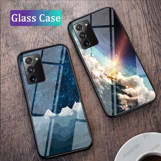 Tempered Glass Case For Samsung S20 FE 5G Marble Print With Soft TPU Frame For Samsung Galaxy S20 FE Shockproof Cover
