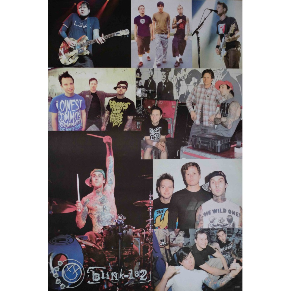 โปสเตอร์-วง-ดนตรี-blink-182-บลิงก์-182-ภาพวงดนตรี-โปสเตอร์ติดผนัง-โปสเตอร์สวยๆ-poster