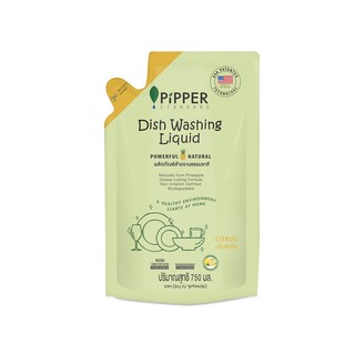 ECOTOPIA ผลิตภัณฑ์ล้างจาน Pipper Standard Dish Washing Citrus 750 ml.