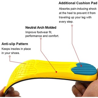 EVA Nano foam footbed แผ่นเสริมรอเท้าลดแรงกระแทก