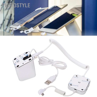 Plutostyle ขาตั้งโทรศัพท์มือถือ กันขโมย 95‐120dB ปลดล็อกรีโมตคอนโทรล อินฟราเรด ชาร์จเร็ว สําหรับนิทรรศการ