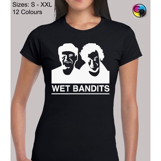 เสื้อยืดผ้าฝ้ายพิมพ์ลายขายดี เสื้อยืด พิมพ์ลายภาพยนตร์ Wet Bandits Family สําหรับผู้หญิง