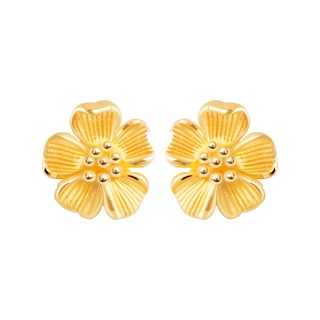 สินค้า PRIMA ต่างหูทองคำ 99.9% รูปดอกไม้ (ดาวกระจาย) 111E1494-18 จำหน่ายเป็นคู่ (2 ชิ้น)
