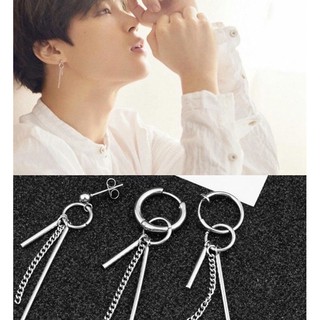 พร้อมส่ง!!! ต่างหูโซ่แบบ Jimin BTS ต่างหู KPOP