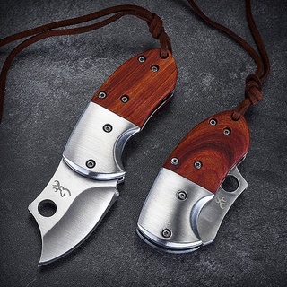 BROWNING D315 มีดพก 11.5cm มีดมินิ มีดเล็ก มีดแคมป์ปิ้ง มีดเดินป่า ด้ามไม้ Folding knife