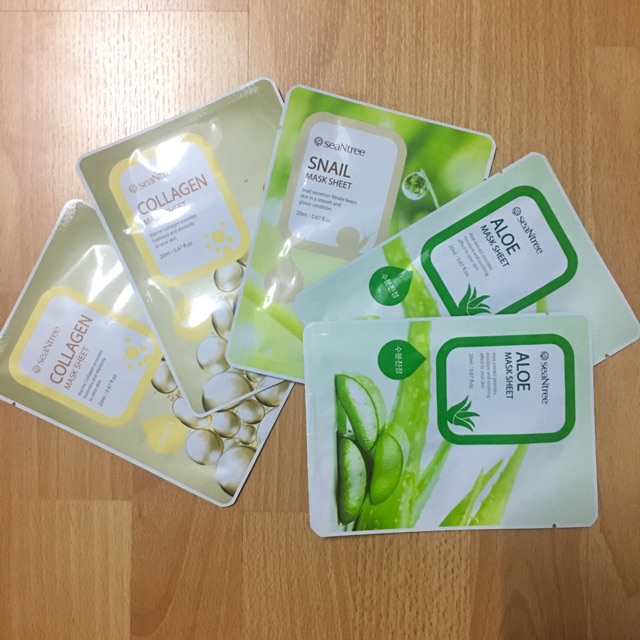 มาสก์หน้าเกาหลีแท้-100-seantree-mask-sheet-มี-3สูตร-มีของพร้อมส่งจ้า