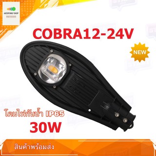 โคมไฟถนน LED STREET LIGHT COBRA 30W 12-24V โคมไฟกันน้ำ IP65 สว่างประหยัดพลังงาน