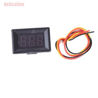 Delication โวลต์มิเตอร์แรงดันไฟฟ้า Dc 0-100V Led ขนาดเล็ก 3