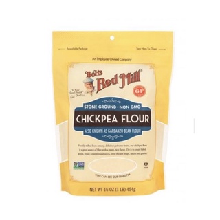 KETO,Gluten Free Chickpea Flour(Garbanzo bean flour )Bob’s red mill แป้งถั่วชิกพี 454 กรัมโปรตีนสูง ไฟเบอร์เยอะ