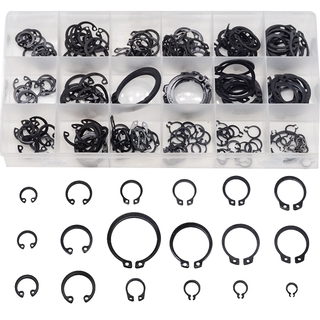 ชุดคลิปล็อคแหวน เพลาแหวนรองคอเสื้อ ภายนอก ภายใน 225 ชิ้น