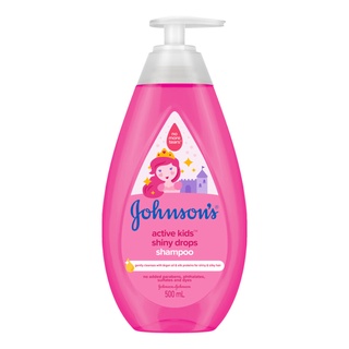 สินค้า Johnson active kids shiny drops shampoo จอห์นสัน แชมพูสำหรับเด็ก 500 ml.