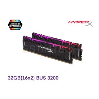 RAM Kingston HyperX PREDATOR RGB 32GB(16x2) BUS3200 ของใหม่