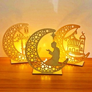 Eid Ramadan Moon ไฟ LED ตกแต่งโชคดี Eid Moon LED Creative Craft เทศกาลรอมฎอนไฟตกแต่งเครื่องประดับ